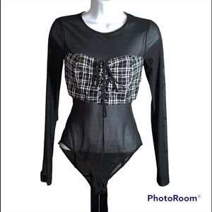 Ivory rose ladies bodysuit size small